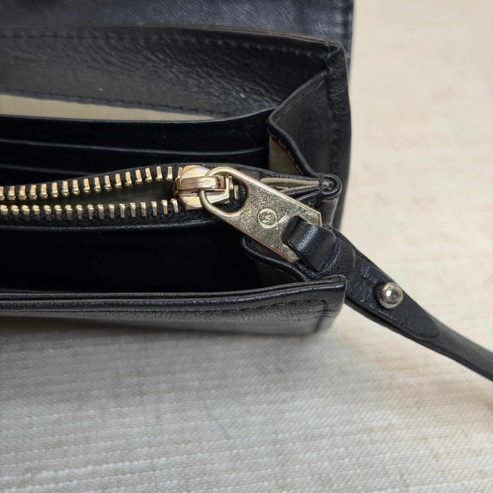 Alexander McQueen Studded Leather Continental Wallet Black Made in Italy - Picture 8 of 12